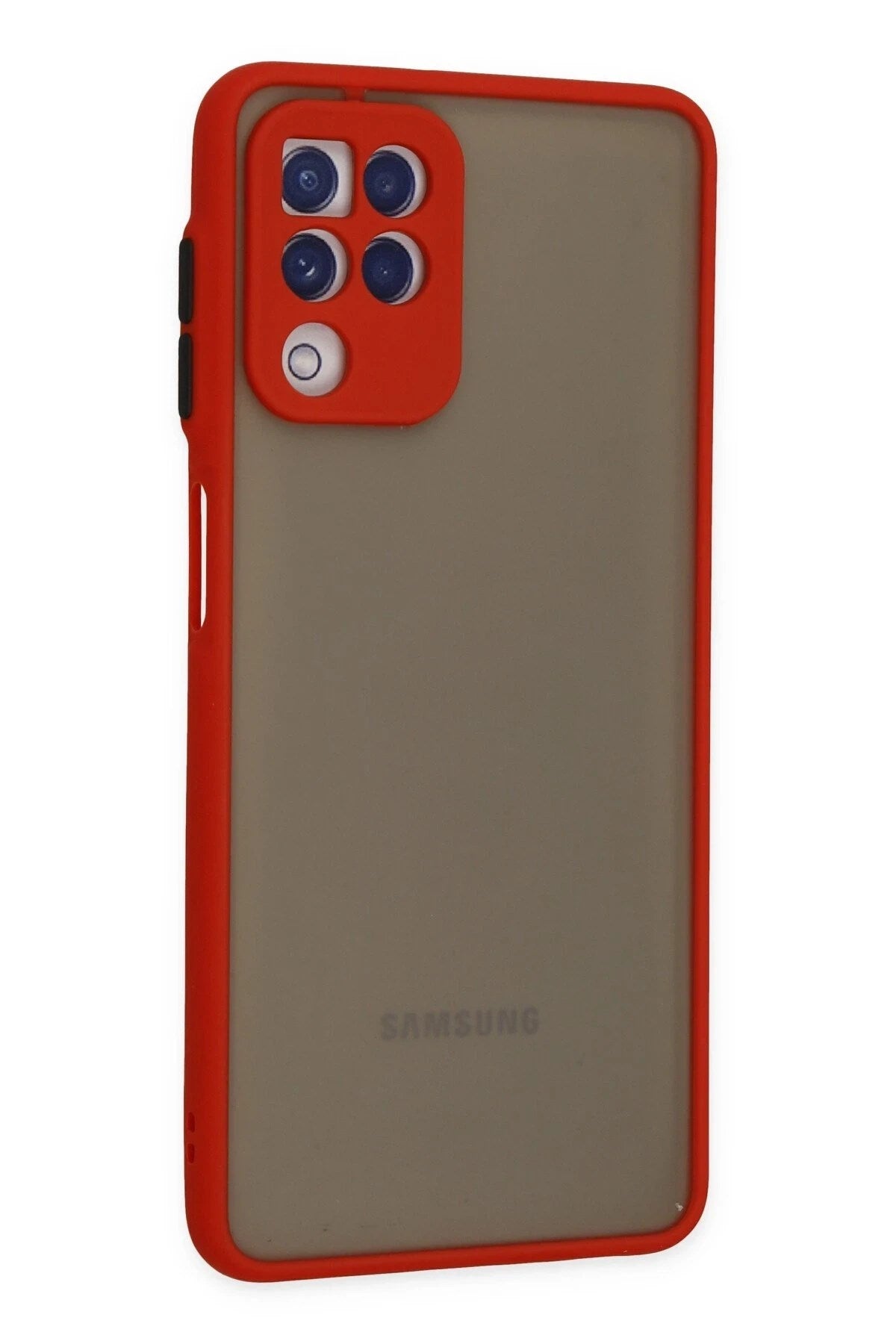 Mey İthalat® Samsung Galaxy A22 Kılıf Montreal Silikon Kapak - Kırmızı