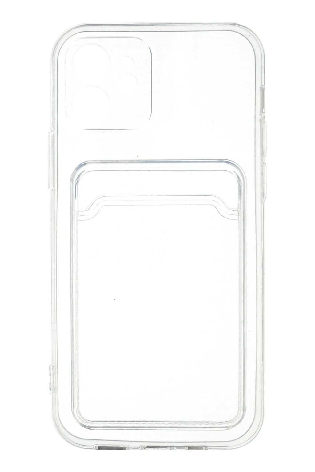 Mey İthalat® iPhone 12 Kılıf Kart Şeffaf Silikon - Şeffaf