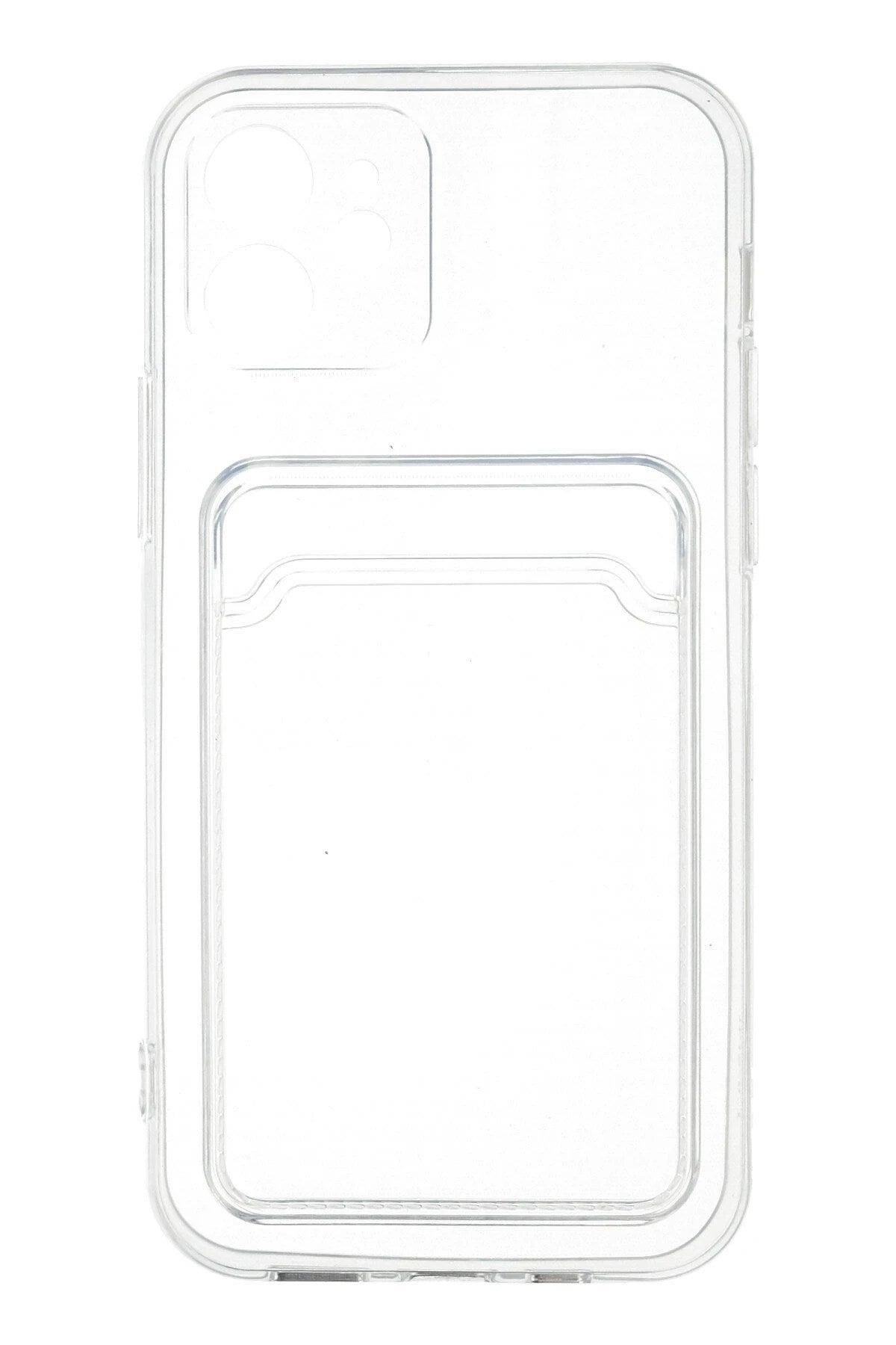 Mey İthalat® iPhone 12 Kılıf Kart Şeffaf Silikon - Şeffaf
