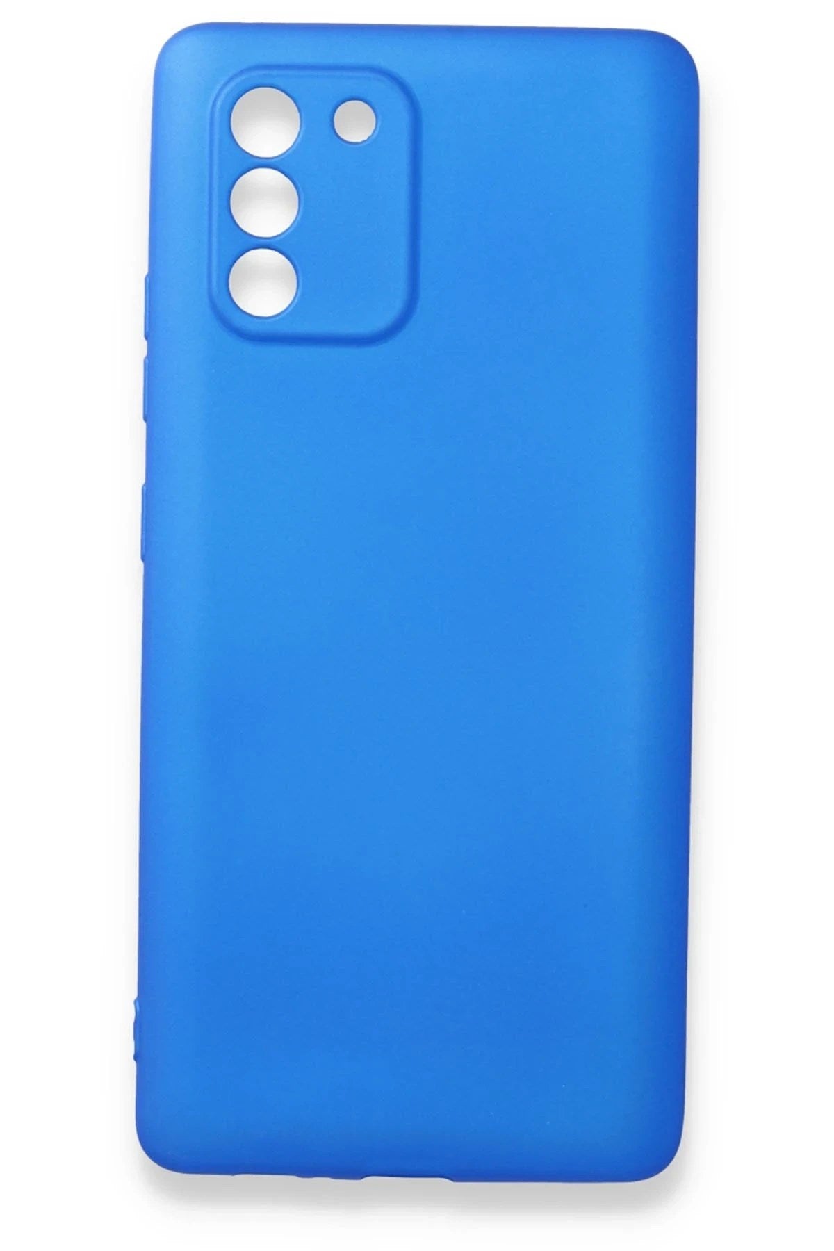 Mey İthalat® Samsung Galaxy A91 / S10 Lite Kılıf First Silikon - Mavi