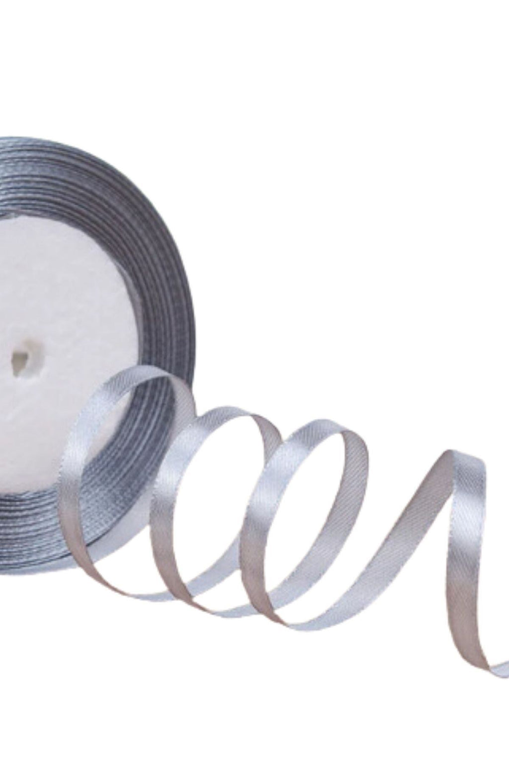 Saten Kurdele 1 Cm 10 Metre Açık Gri