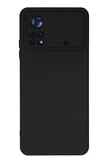 Mey İthalat® Poco X4 Pro 5G Kılıf Nano içi Kadife Silikon - Siyah