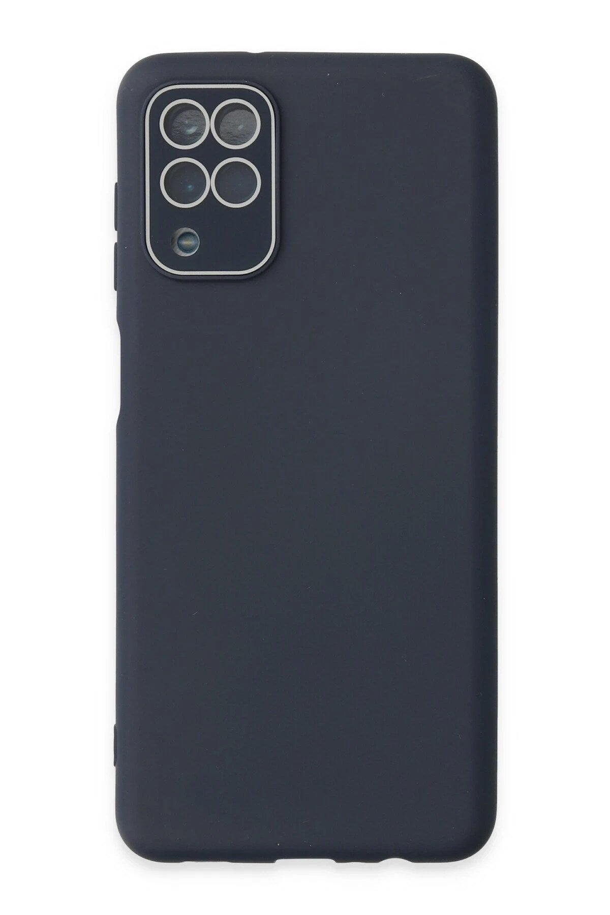 Mey İthalat® Samsung Galaxy A22 Kılıf Lansman Glass Kapak - Lacivert