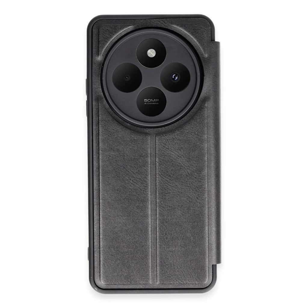 Mey İthalat® Redmi 14C Kılıf Flip Cover - Siyah