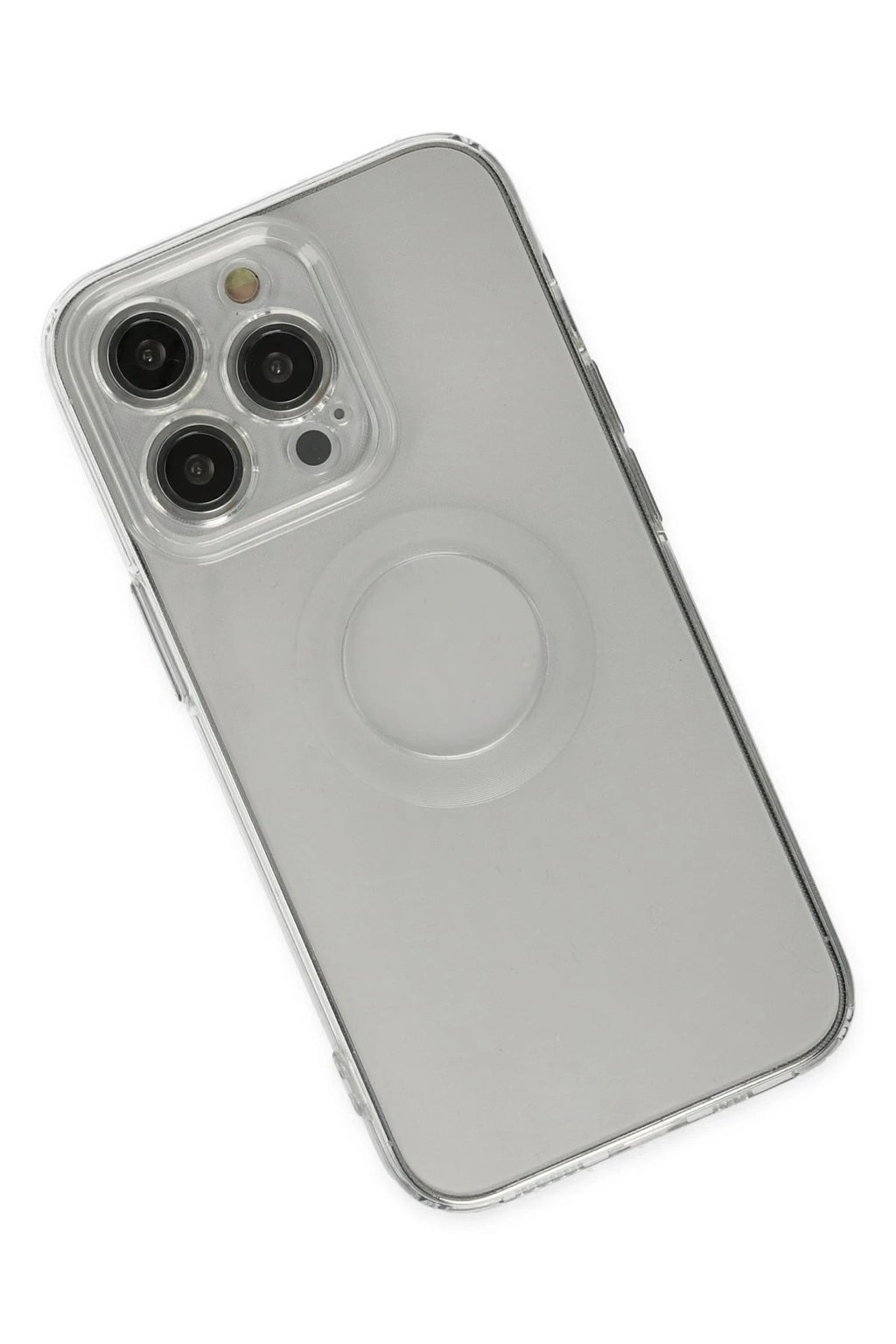 Mey İthalat® iPhone 14 Pro Kılıf Santa Lens Silikon - Şeffaf