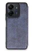 Mey İthalat® Redmi 13C Kılıf Flip Cover - Lacivert