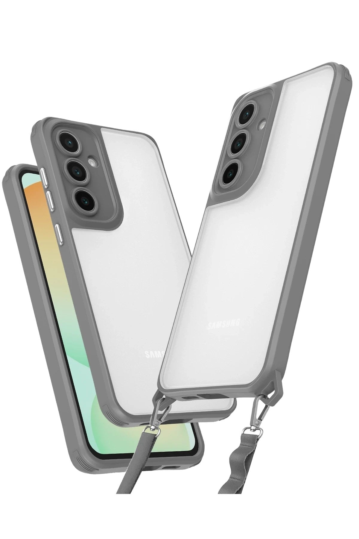Mey İthalat® Samsung Galaxy A15 4G Kılıf Penta Silikon Kılıf - Titan Gri