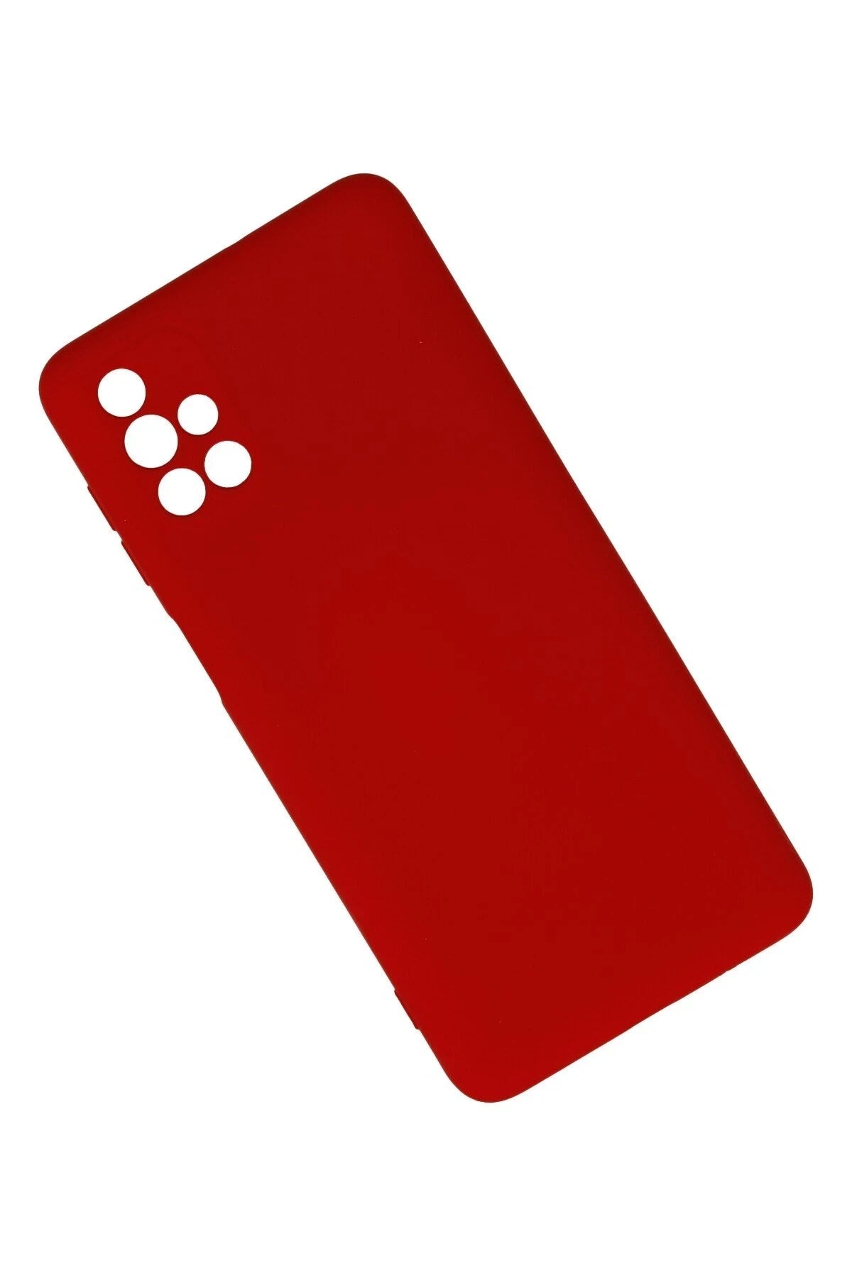 Mey İthalat® Samsung Galaxy M51 Kılıf Nano içi Kadife Silikon - Kırmızı