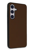Mey İthalat® Samsung Galaxy S24 Kılıf Taft Kapak - Kahverengi