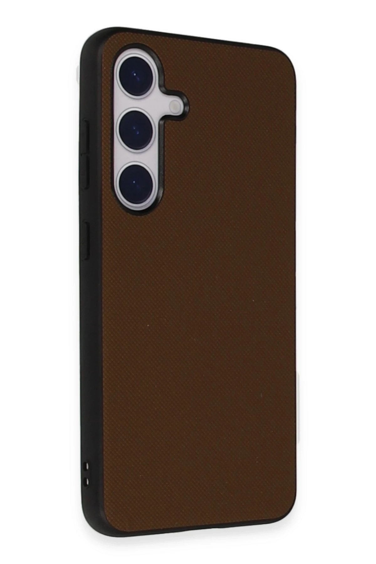 Mey İthalat® Samsung Galaxy S24 Kılıf Taft Kapak - Kahverengi