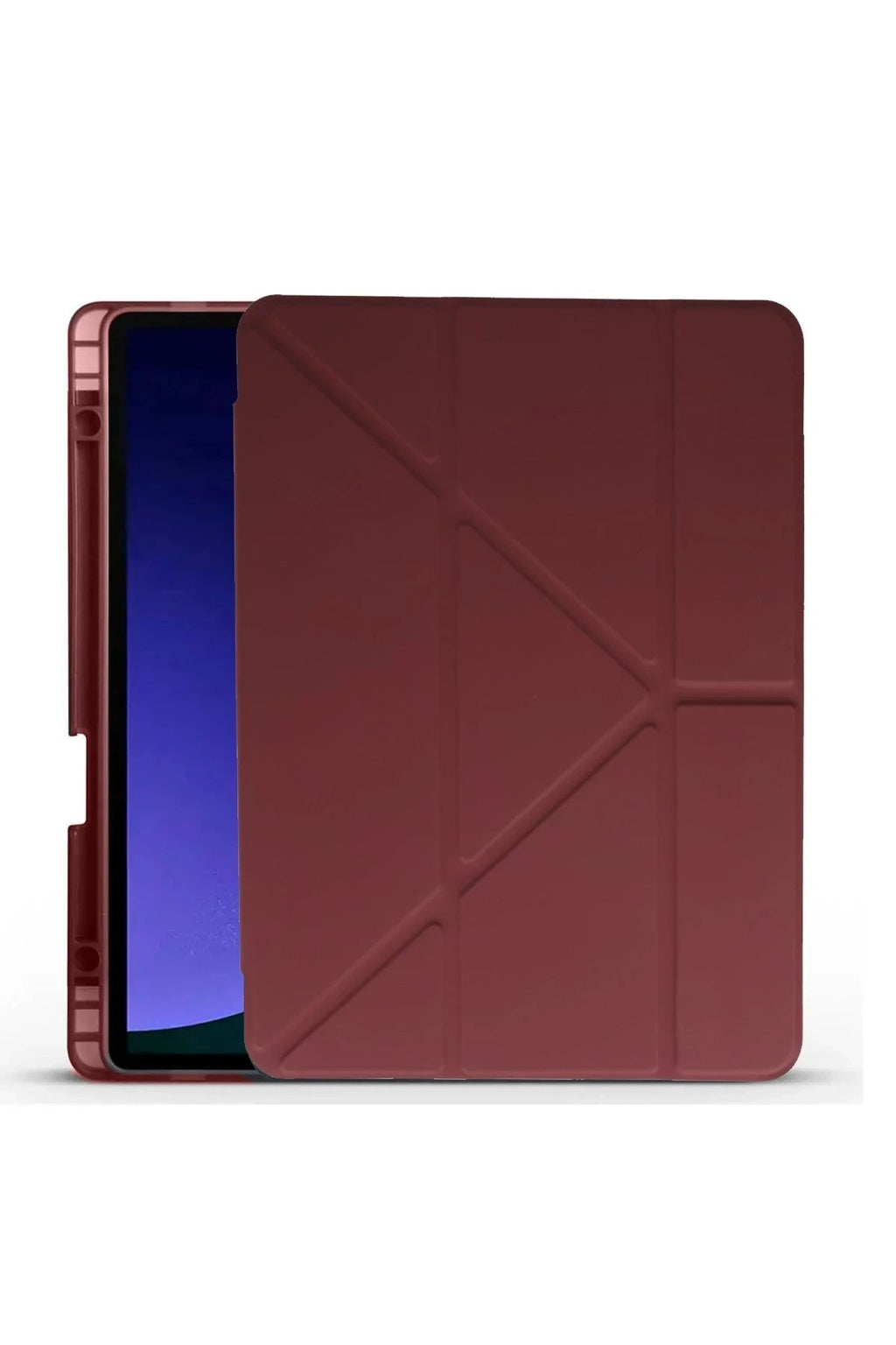 Mey İthalat® Huawei Honor Pad X9 11.5 Kılıf Kalemlikli Mars Tablet Kılıfı - Mürdüm
