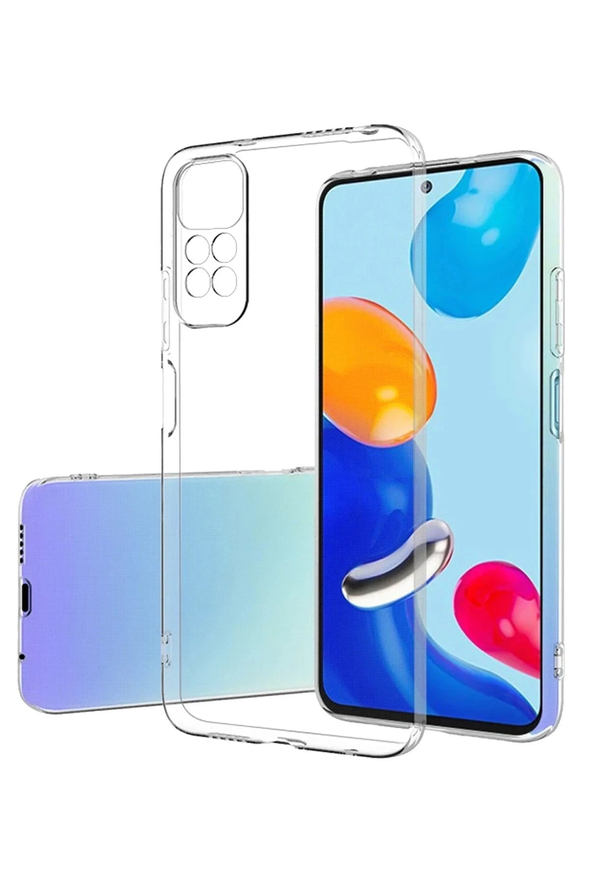 Mey İthalat® Redmi Note 12 Pro 4G Kılıf Lüx Şeffaf Silikon