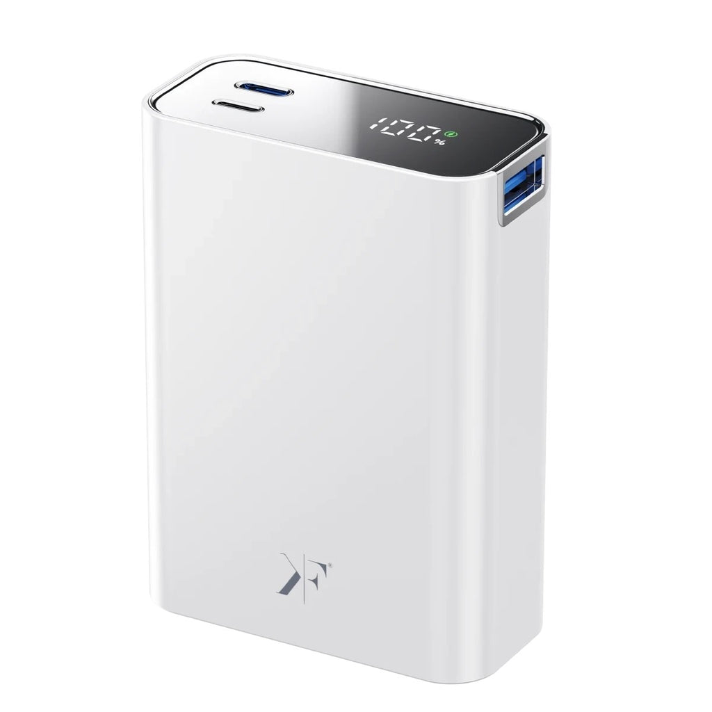Mey İthalat® PW501 20.000 mAh Dijital Göstergeli 2 Adet 45W Type-C ve 22.5W USB Çıkışlı Şarj PD Hızlı Şarj Powerbank - Beyaz
