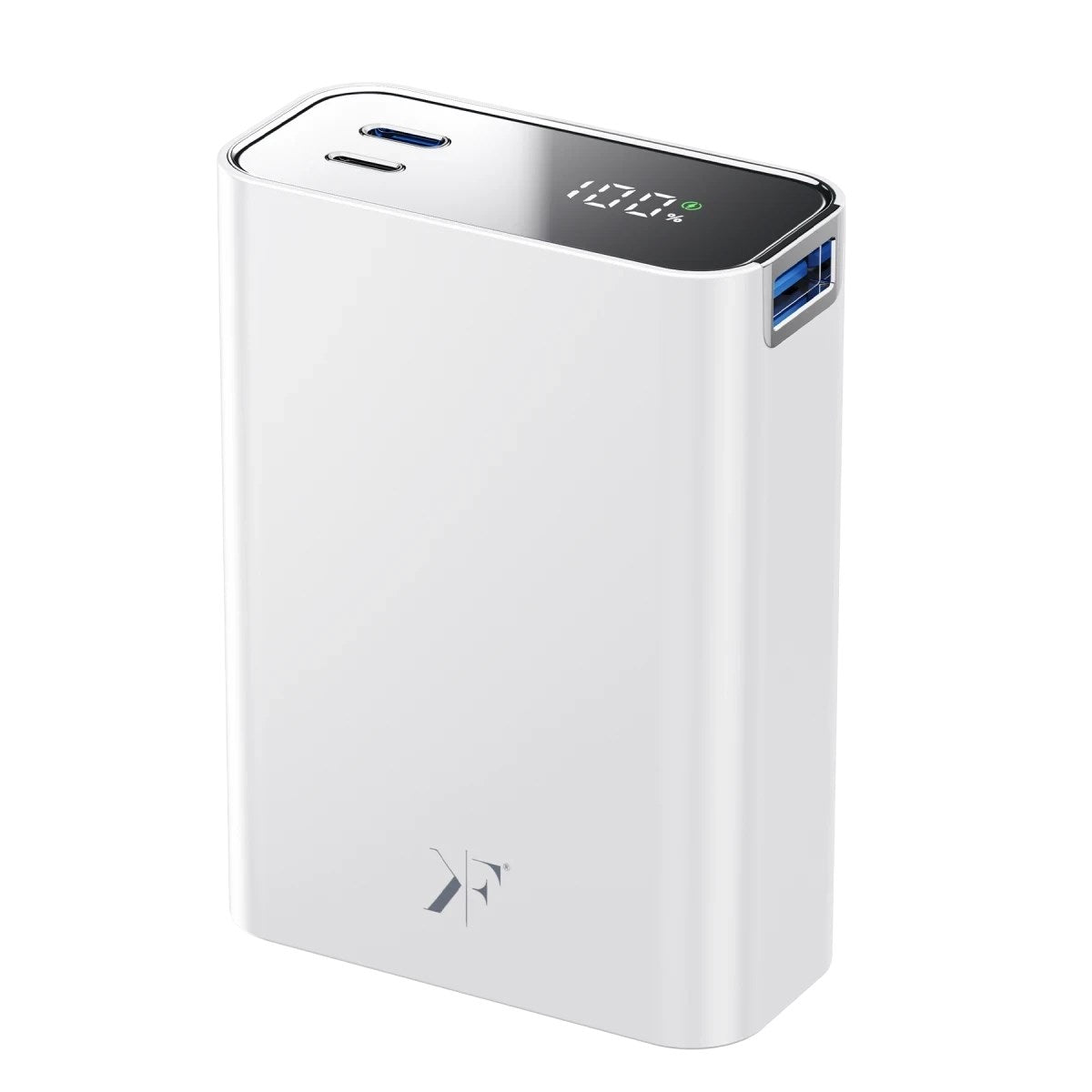 Mey İthalat® PW501 20.000 mAh Dijital Göstergeli 2 Adet 45W Type-C ve 22.5W USB Çıkışlı Şarj PD Hızlı Şarj Powerbank - Beyaz