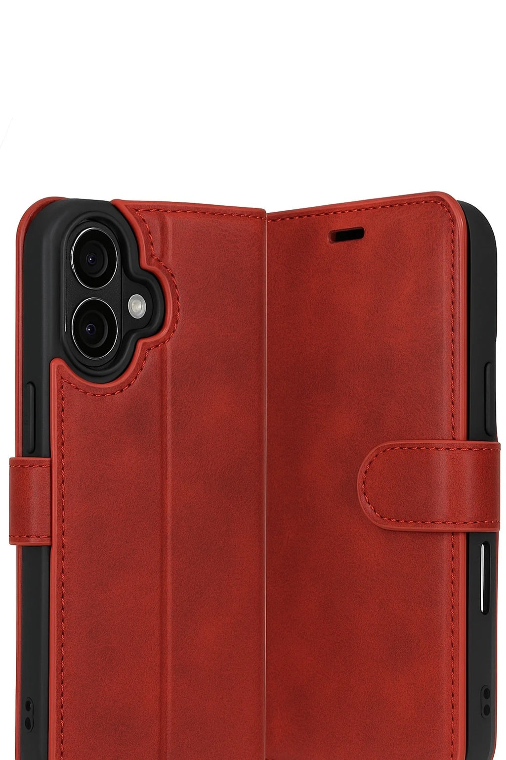 Mey İthalat® iPhone 17 Trend S Plus Kapaklı Kılıf - Kırmızı