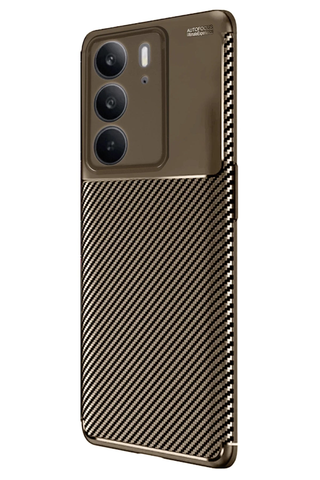 Mey İthalat® Realme C75 4G Auto Focus Karbon Kapak - Kahverengi