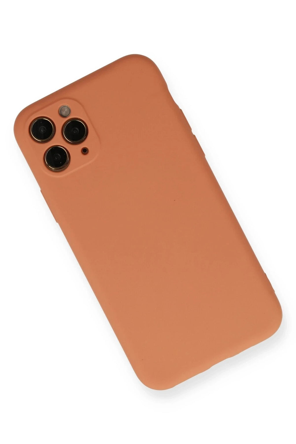 Mey İthalat® iPhone 11 Pro Kılıf Nano içi Kadife Silikon - Mat Turuncu