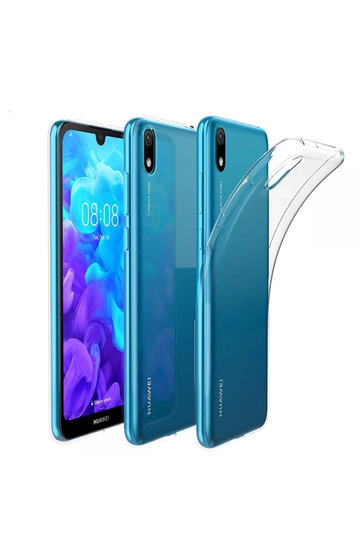 Mey İthalat® Huawei Y5 2019 Kılıf Lüx Şeffaf Silikon