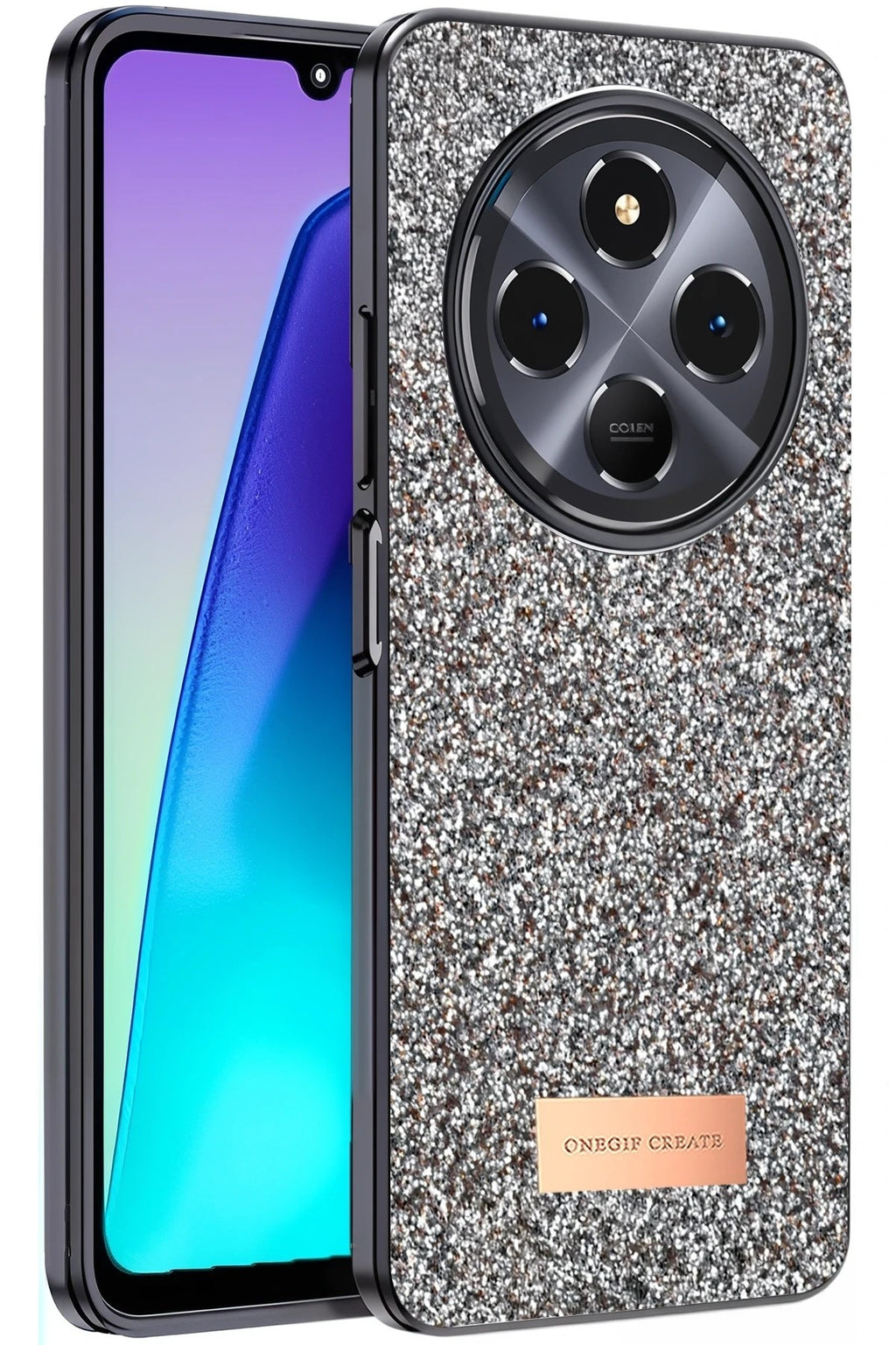 Mey İthalat® Redmi 14C Bright Simli Kapak - Gold
