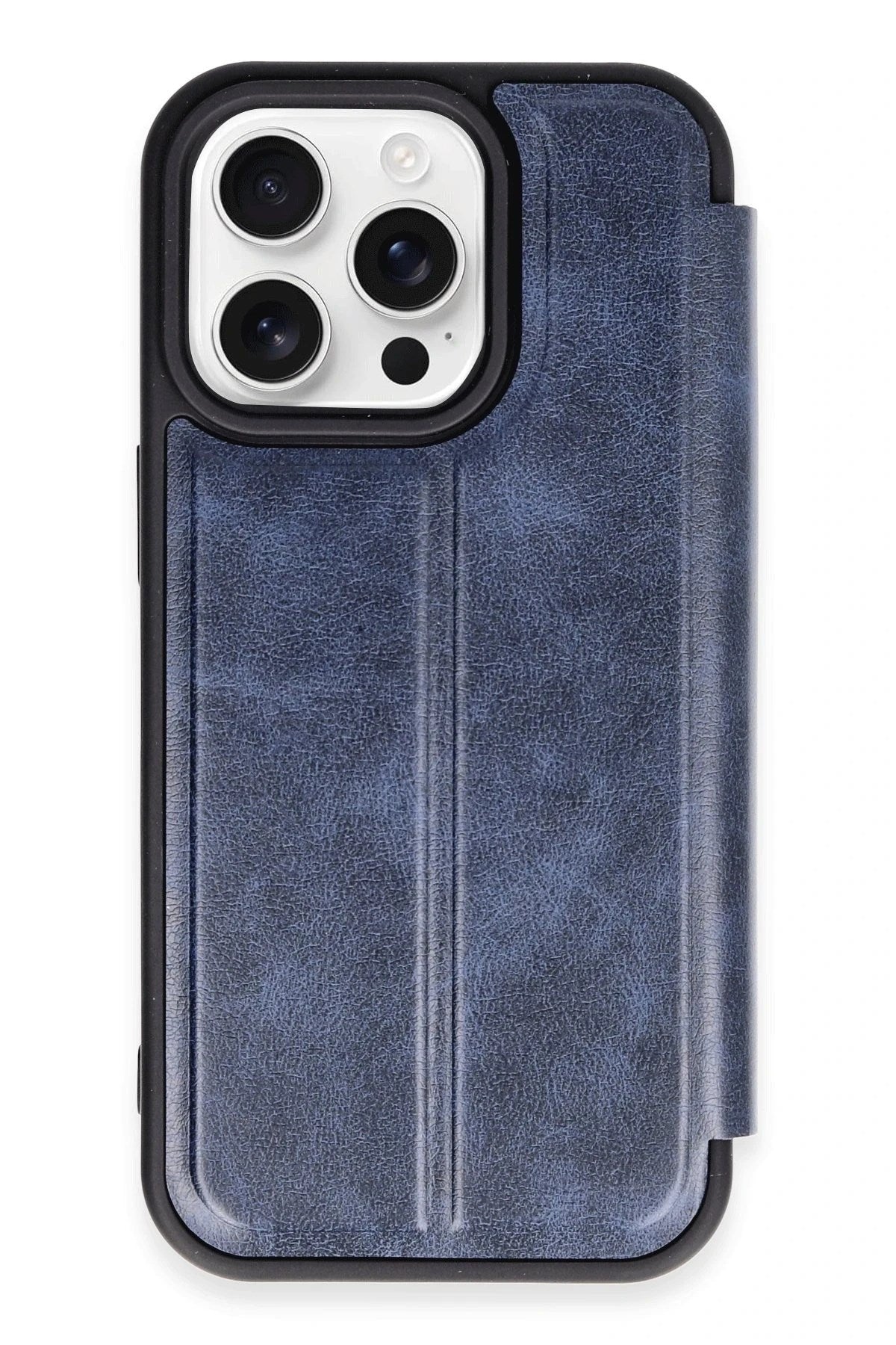 Mey İthalat® iPhone 14 Pro Max Kılıf Flip Cover - Lacivert