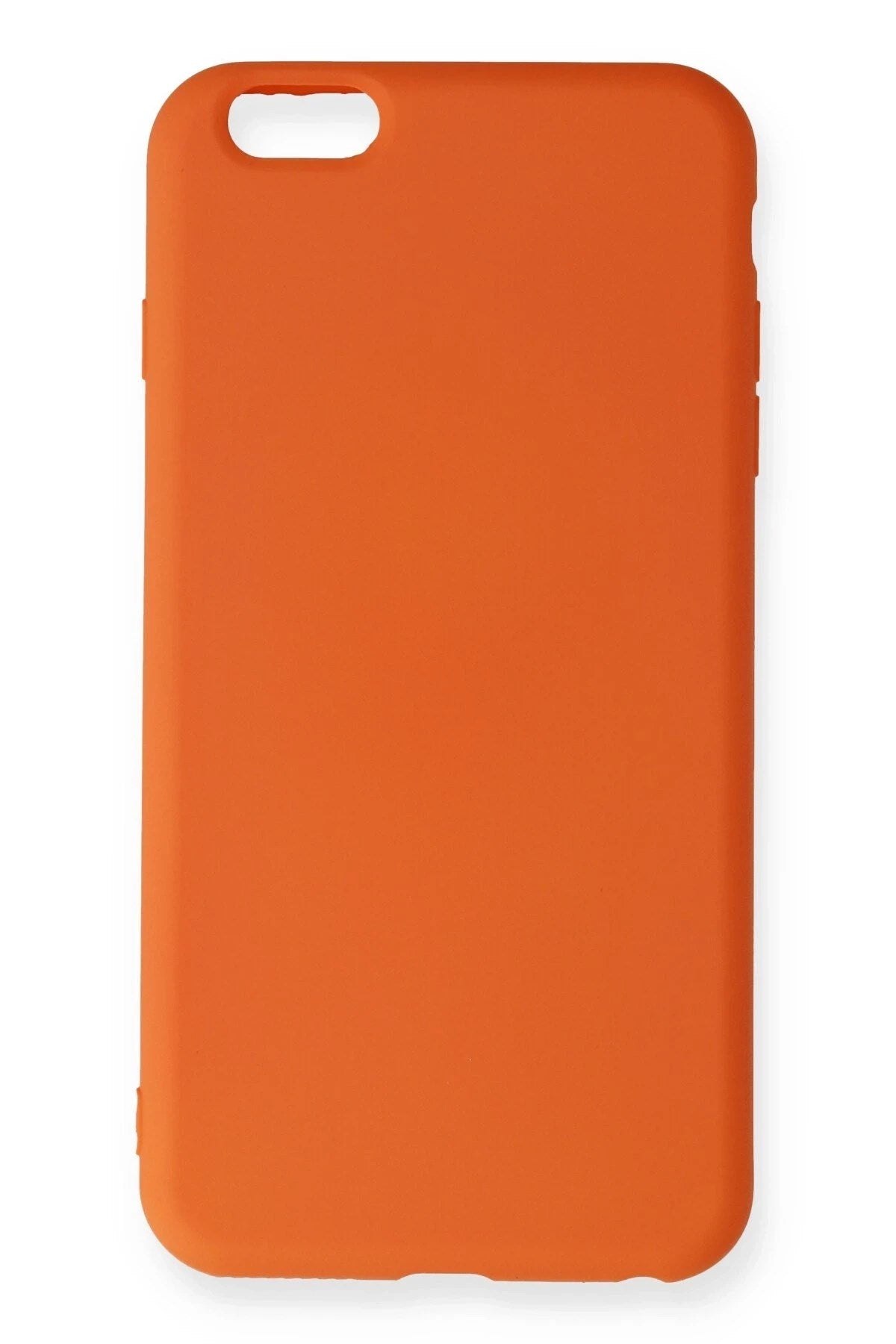 Mey İthalat® iPhone 6 Plus Kılıf Nano içi Kadife Silikon - Turuncu