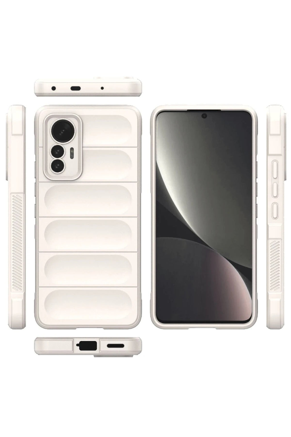 Mey İthalat® Mi 12 Lite Kılıf Optimum Silikon - Krem