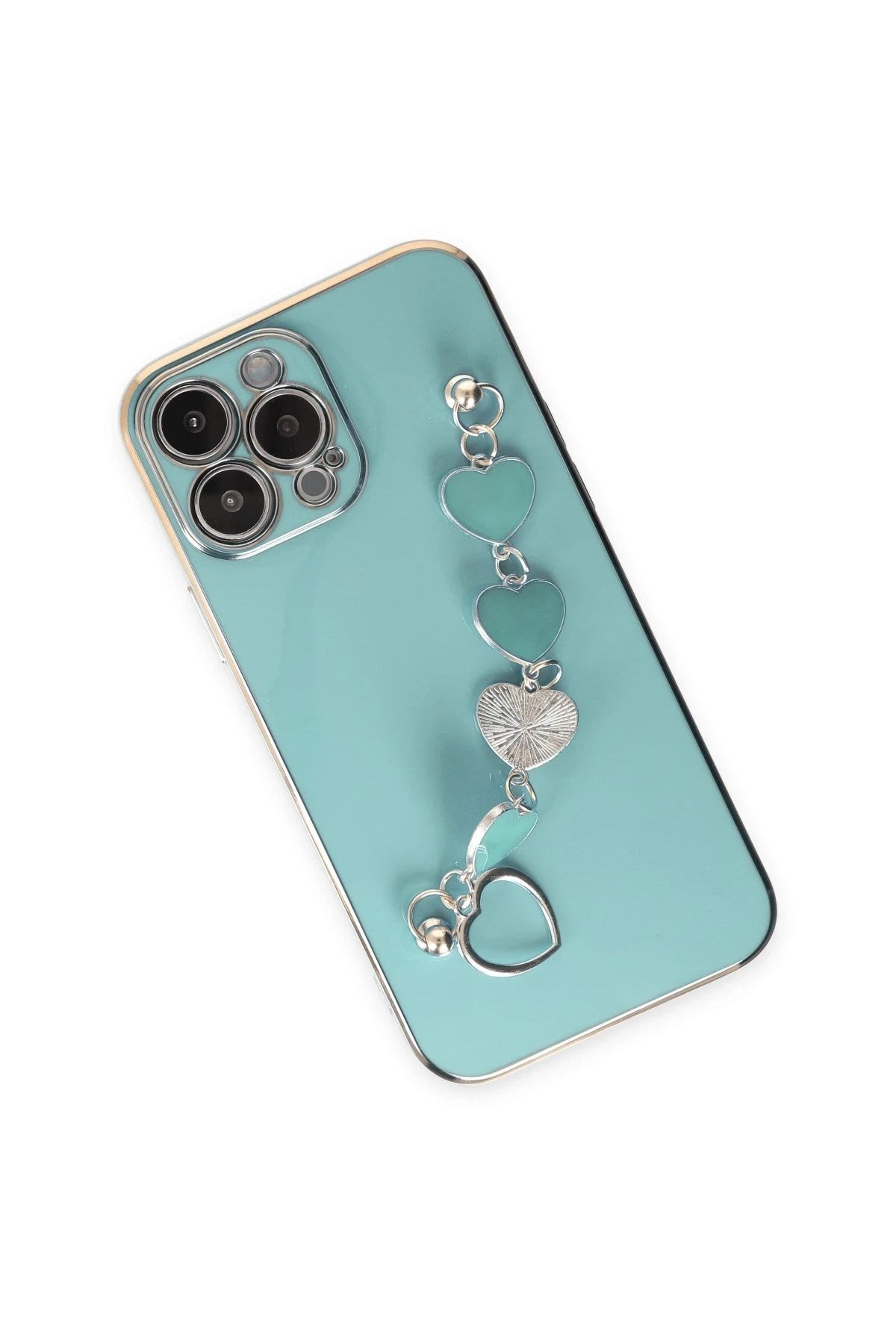 Mey İthalat® iPhone 14 Pro Kılıf Esila Silikon - Su Yeşili