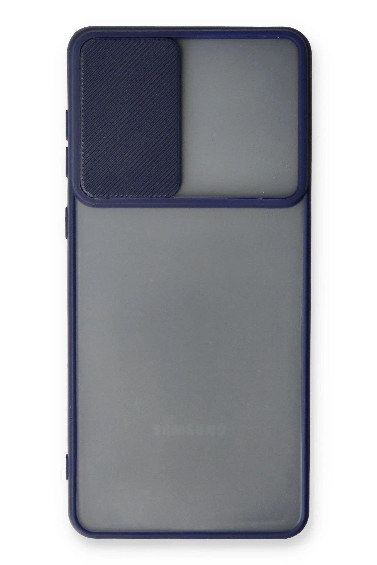 Mey İthalat® Samsung Galaxy A33 5G Kılıf Palm Buzlu Kamera Sürgülü Silikon - Lacivert