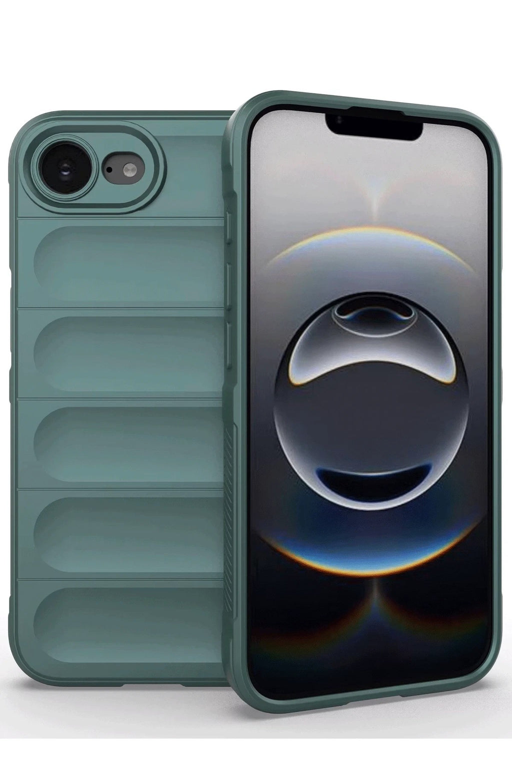 Mey İthalat® iPhone 16E Kılıf Optimum Silikon - Koyu Yeşil