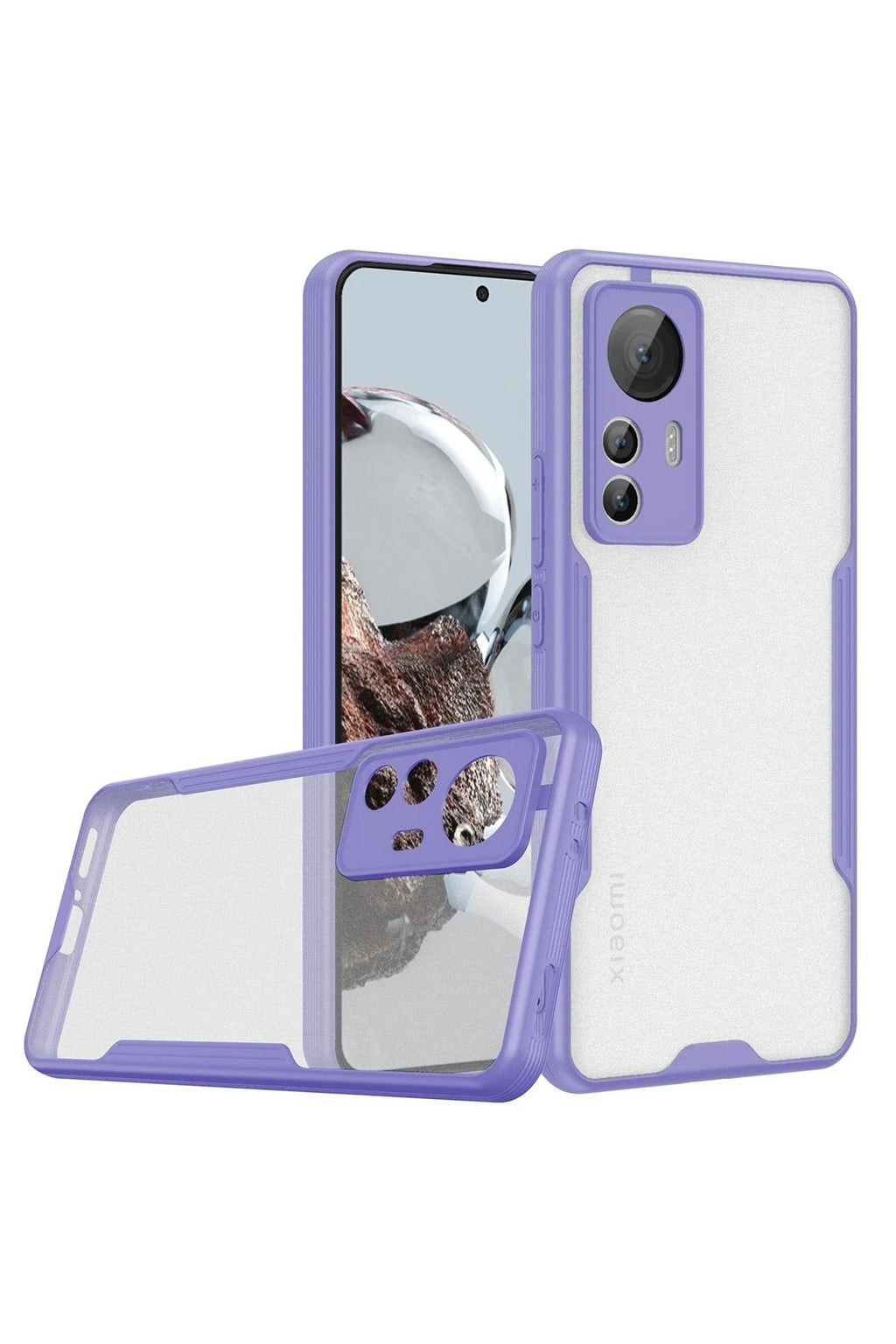 Mey İthalat® Mi 12T Kılıf Platin Silikon - Lila