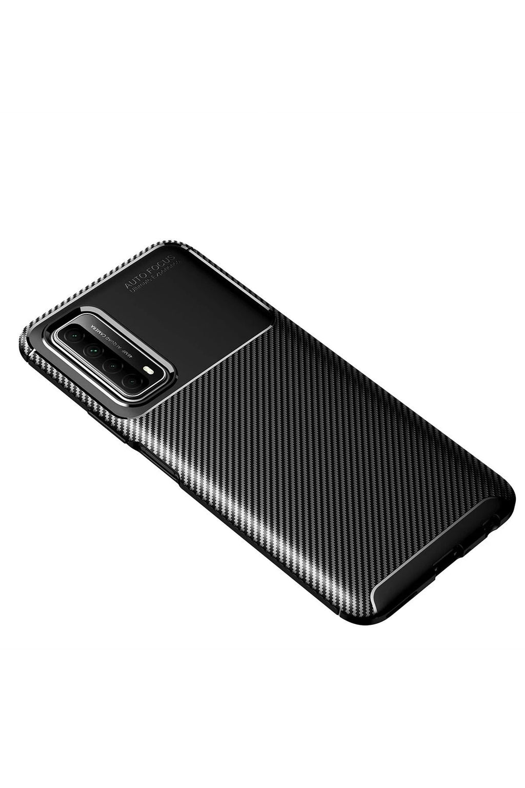 Mey İthalat® Huawei P Smart 2021 Kılıf Auto Focus Karbon Kapak - Siyah