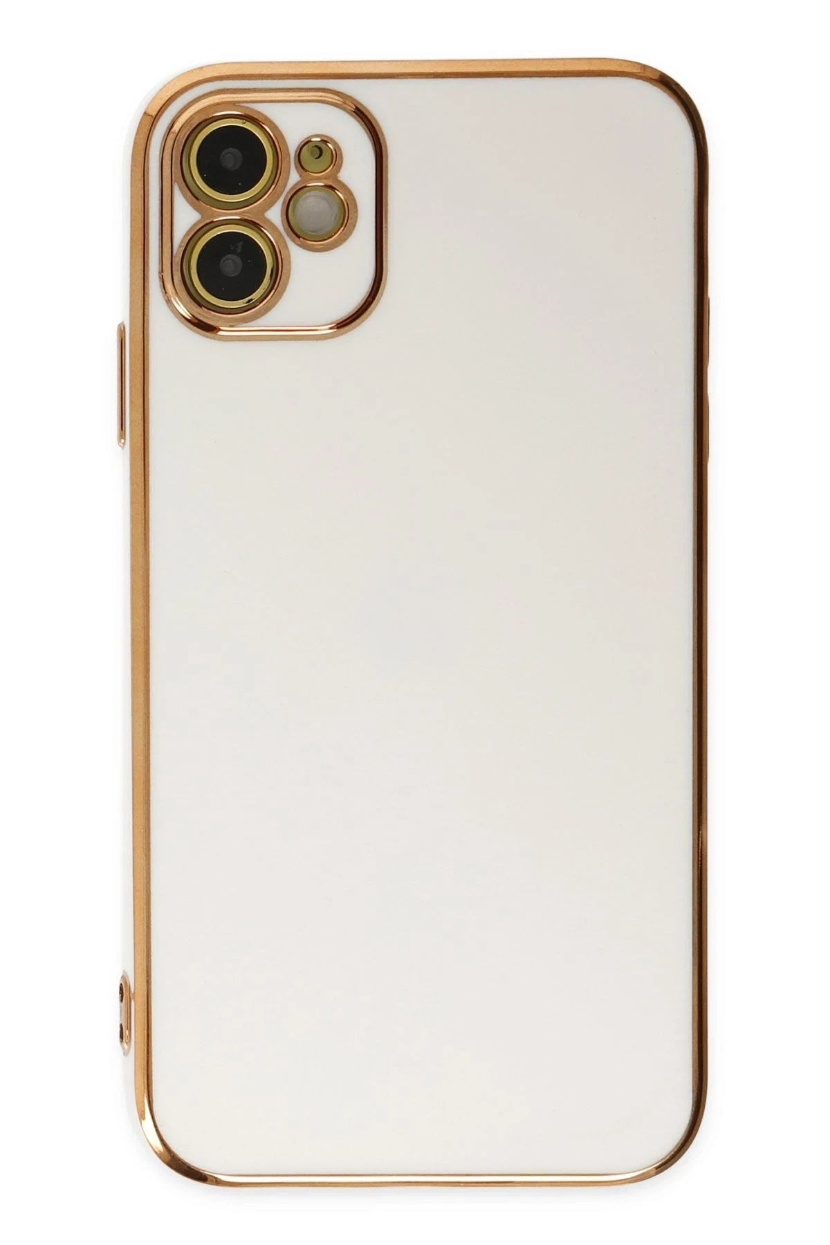 Mey İthalat® iPhone 12 Kılıf Volet Silikon - Beyaz