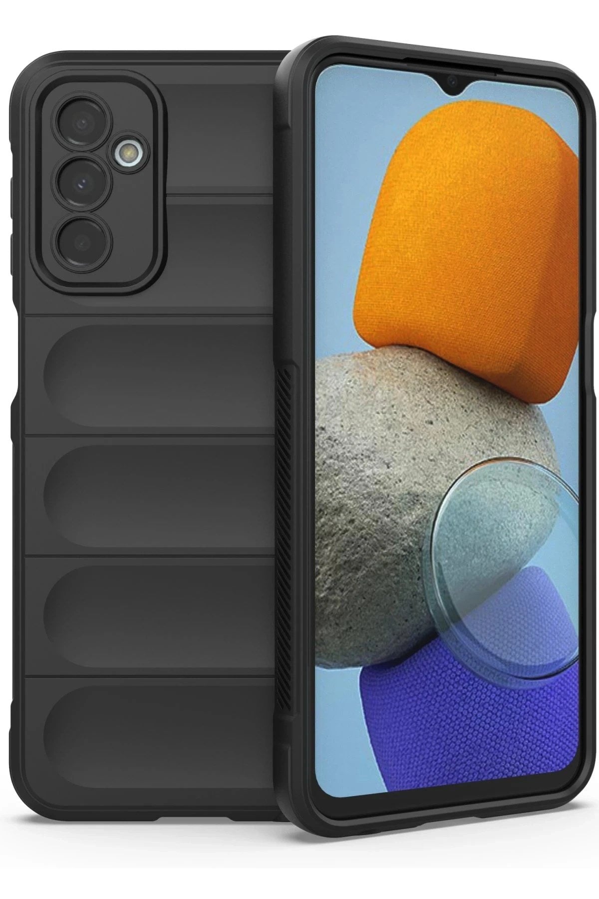Mey İthalat® Samsung Galaxy M23 Kılıf Optimum Silikon - Siyah