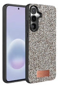 Mey İthalat® Samsung Galaxy A57 5G Bright Simli Kapak - Gümüş