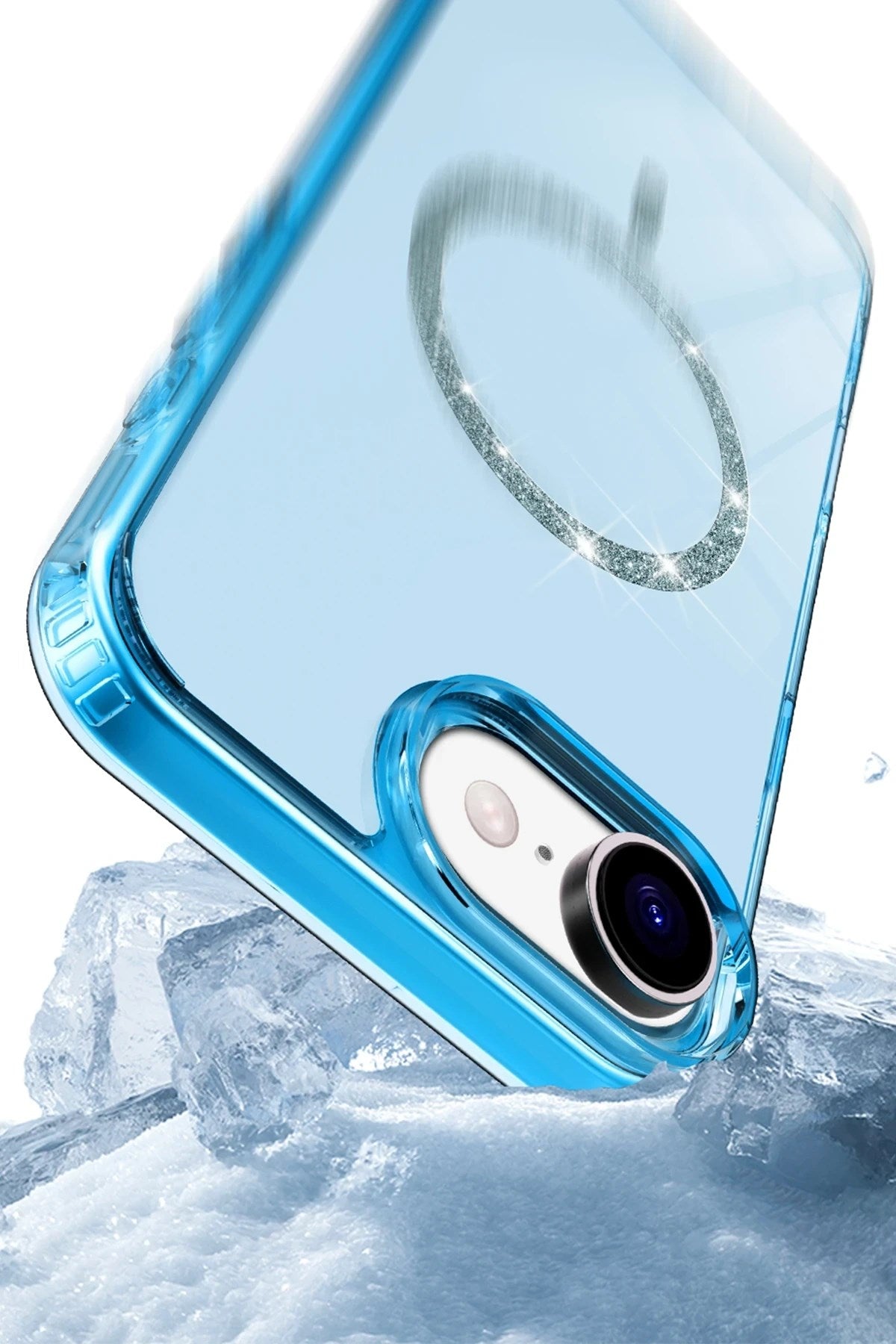 Mey İthalat® iPhone 16E Live Diamond Magsafe Kapak - Siyah