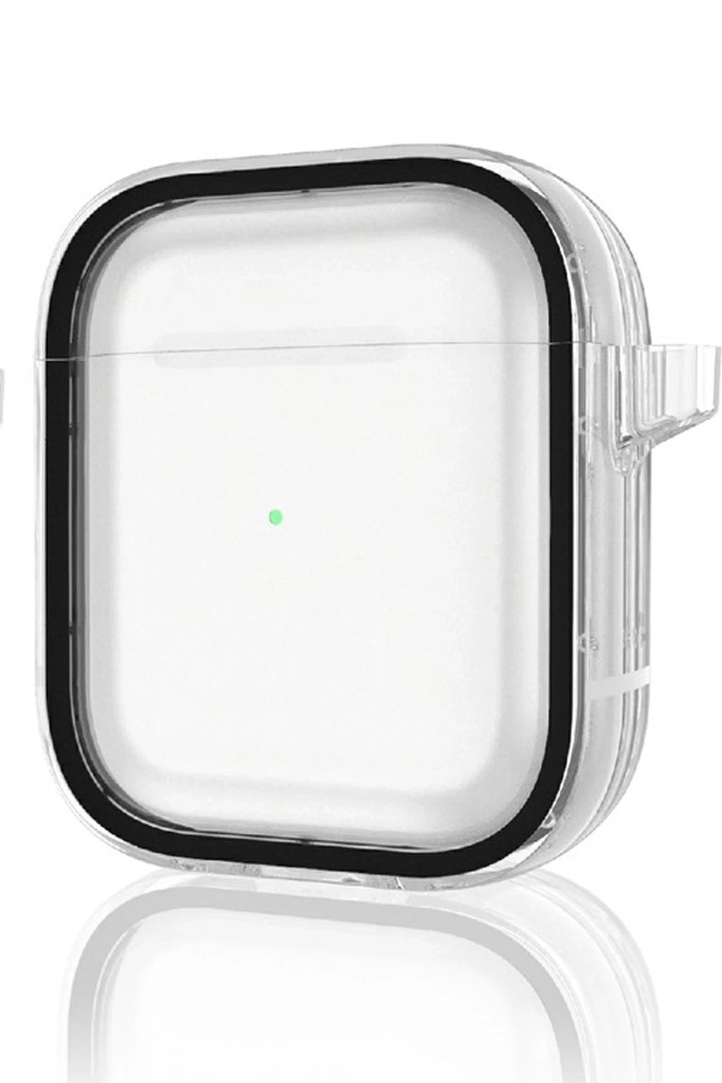 Mey İthalat® Airpods 4 (4.nesil) Shiny Şeffaf Kılıf - Siyah