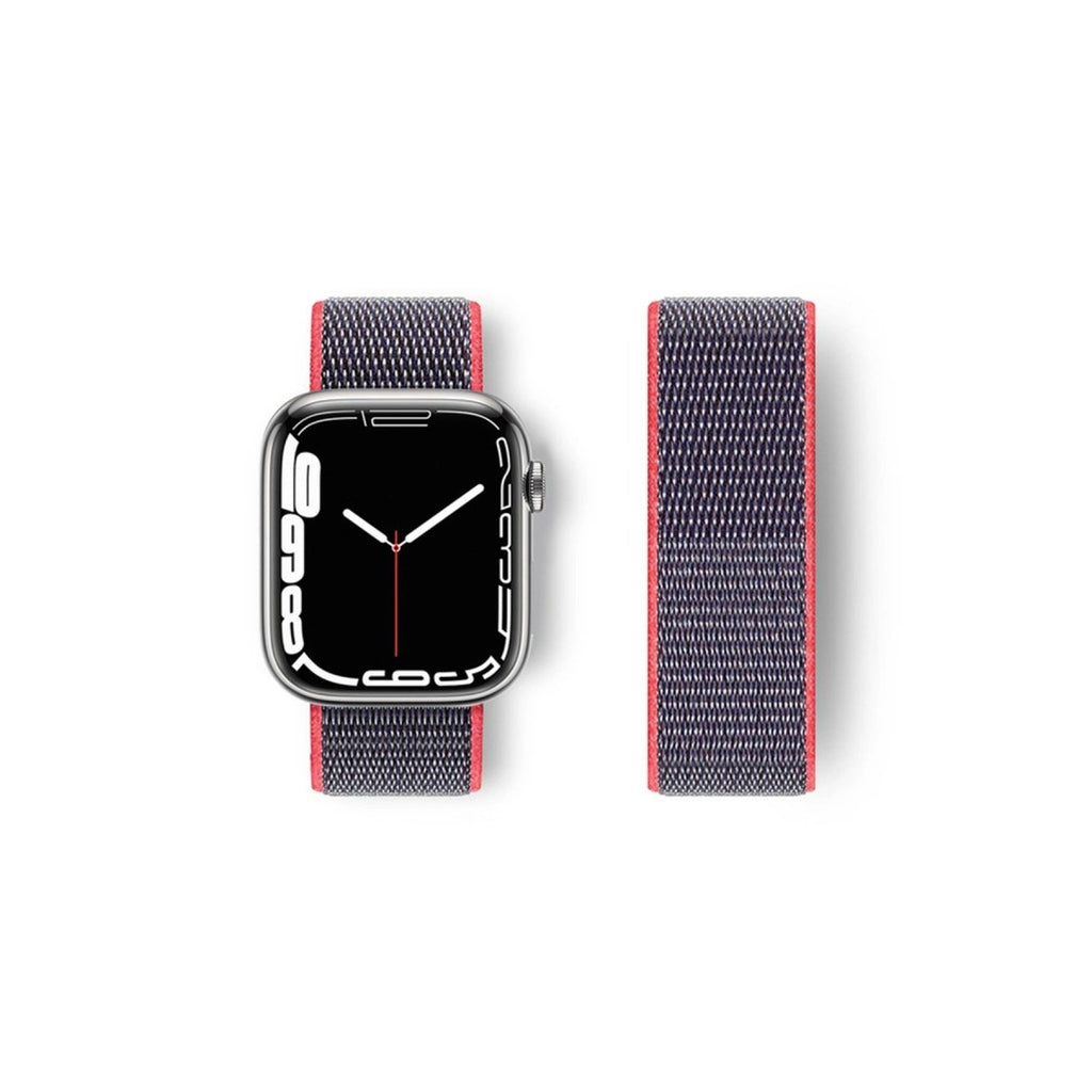 Mey İthalat® Watch 42mm Hasırlı Cırtcırtlı Kordon - Pembe