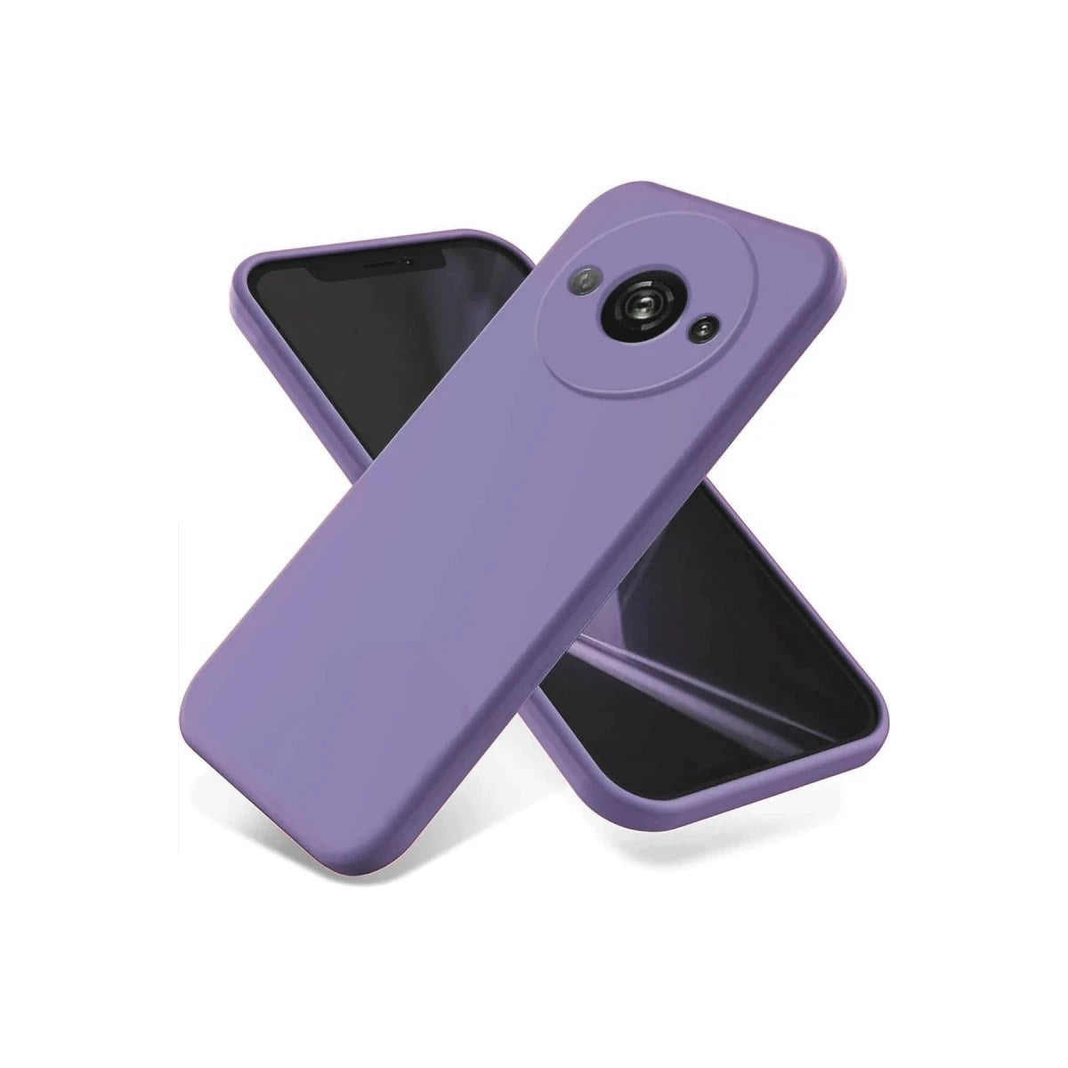 Mey İthalat® Redmi A3 4G Kılıf First Silikon - Lila