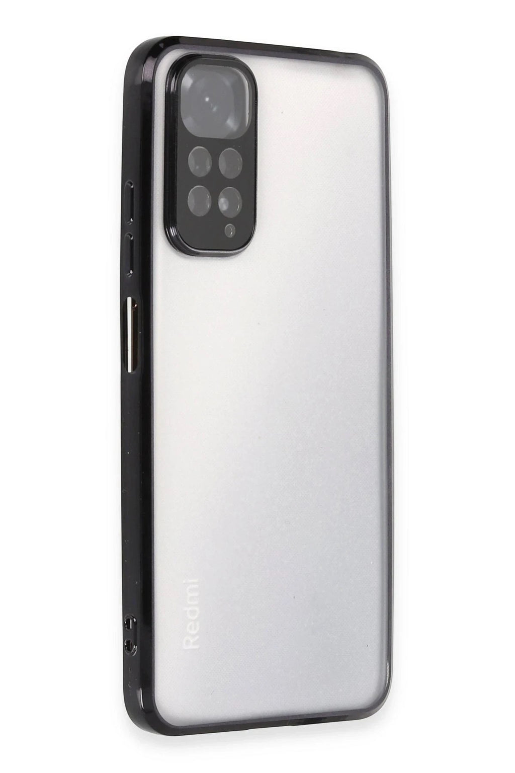 Mey İthalat® Redmi Note 11 Kılıf Lensli Silikon - Siyah