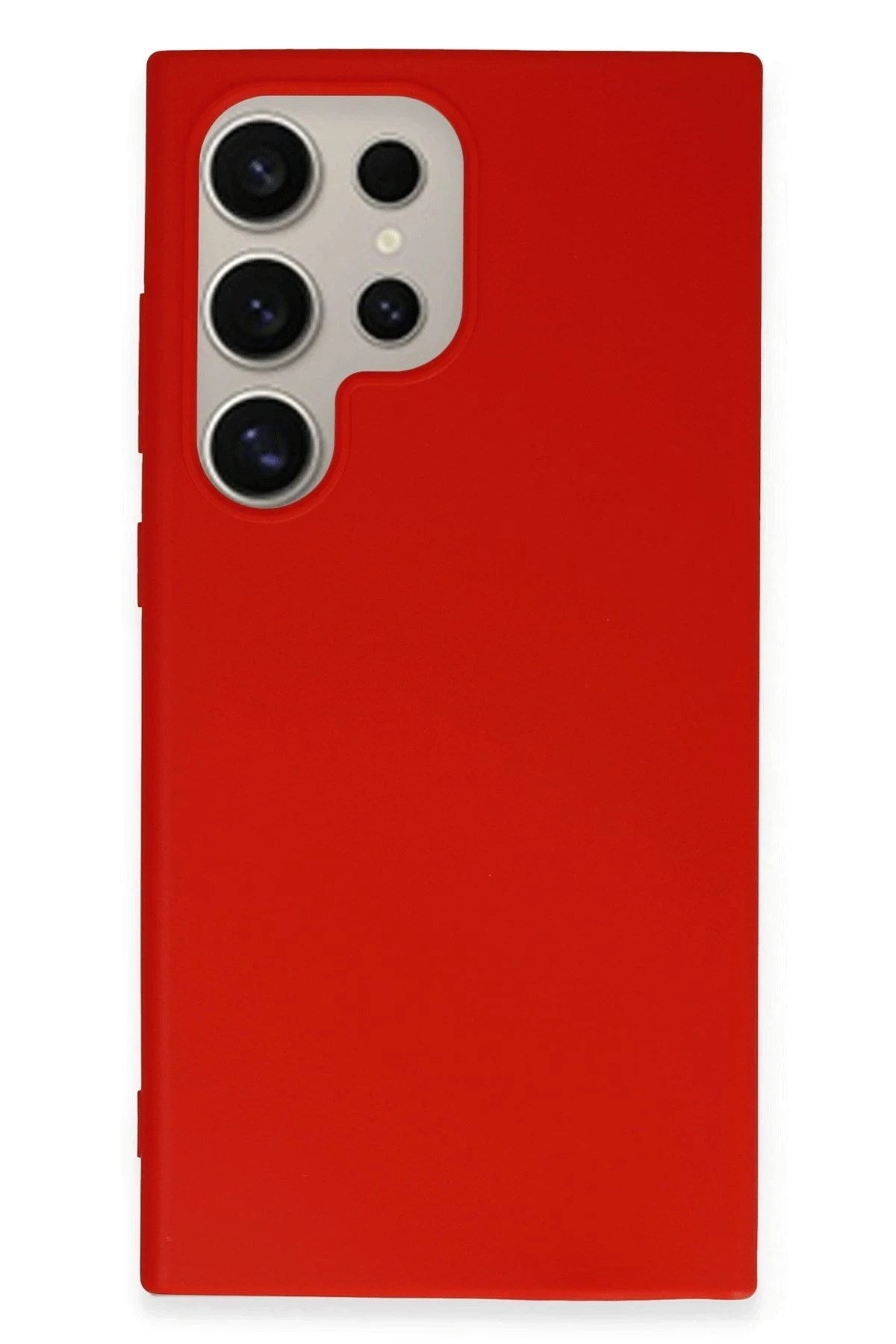 Mey İthalat® Samsung Galaxy S24 Ultra Kılıf First Silikon - Kırmızı