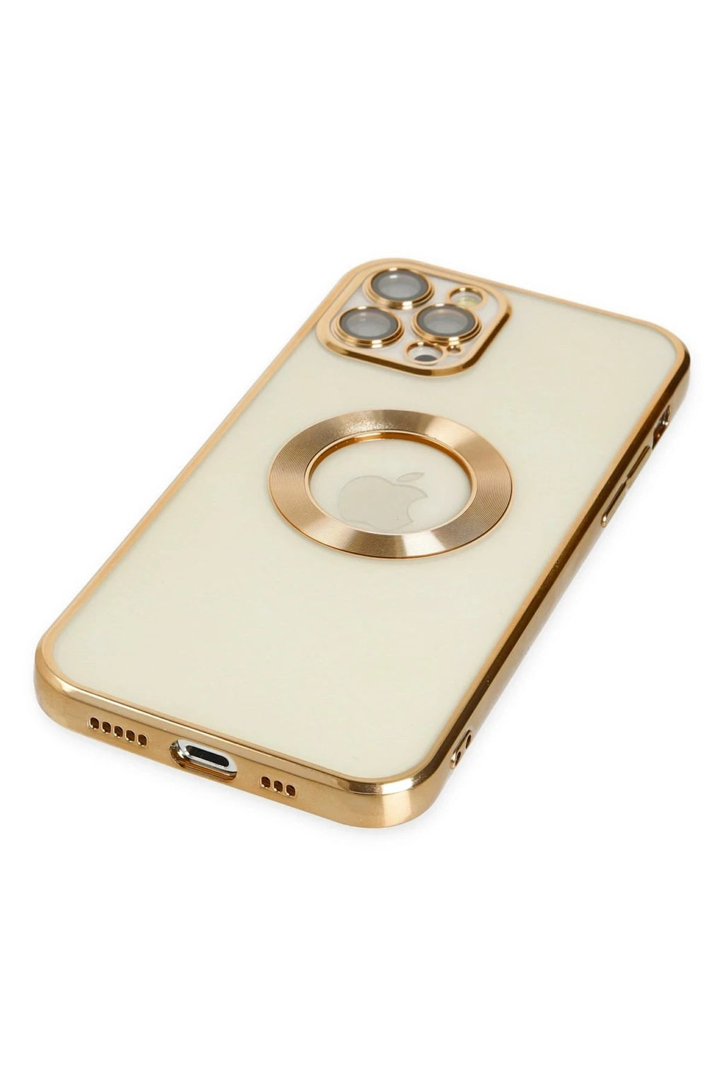 Mey İthalat® iPhone 12 Pro Kılıf Slot Silikon - Gold