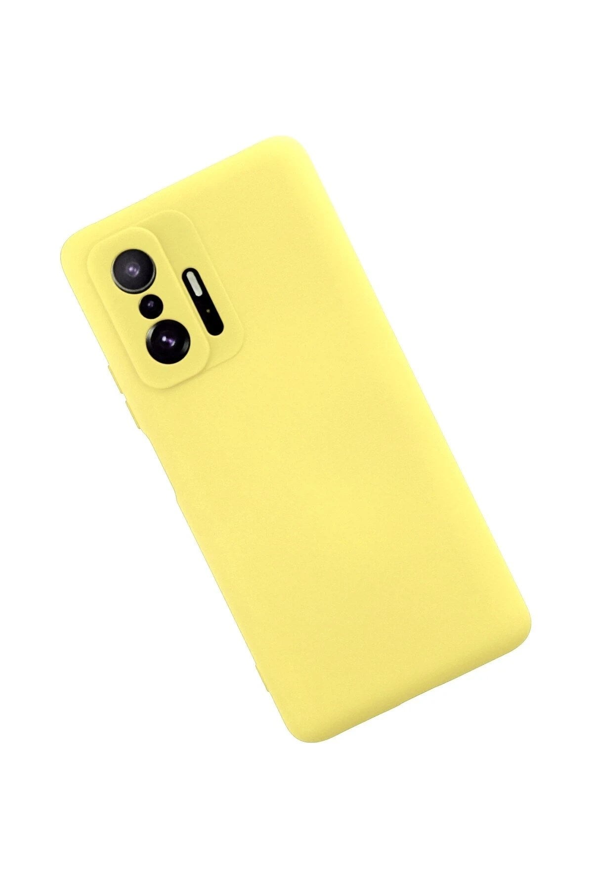 Mey İthalat® Mi 11T Pro Kılıf Nano içi Kadife Silikon - Sarı