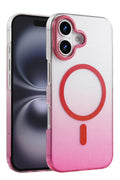 Mey İthalat® iPhone 16 Plus Glossy Magsafe Kapak - Pembe