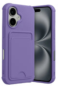 Mey İthalat® iPhone 17 Kelvin Kartvizitli Silikon - Lila