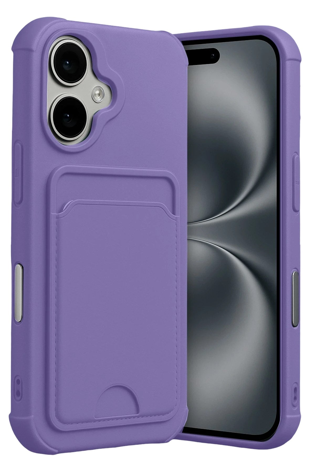 Mey İthalat® iPhone 17 Kelvin Kartvizitli Silikon - Lila