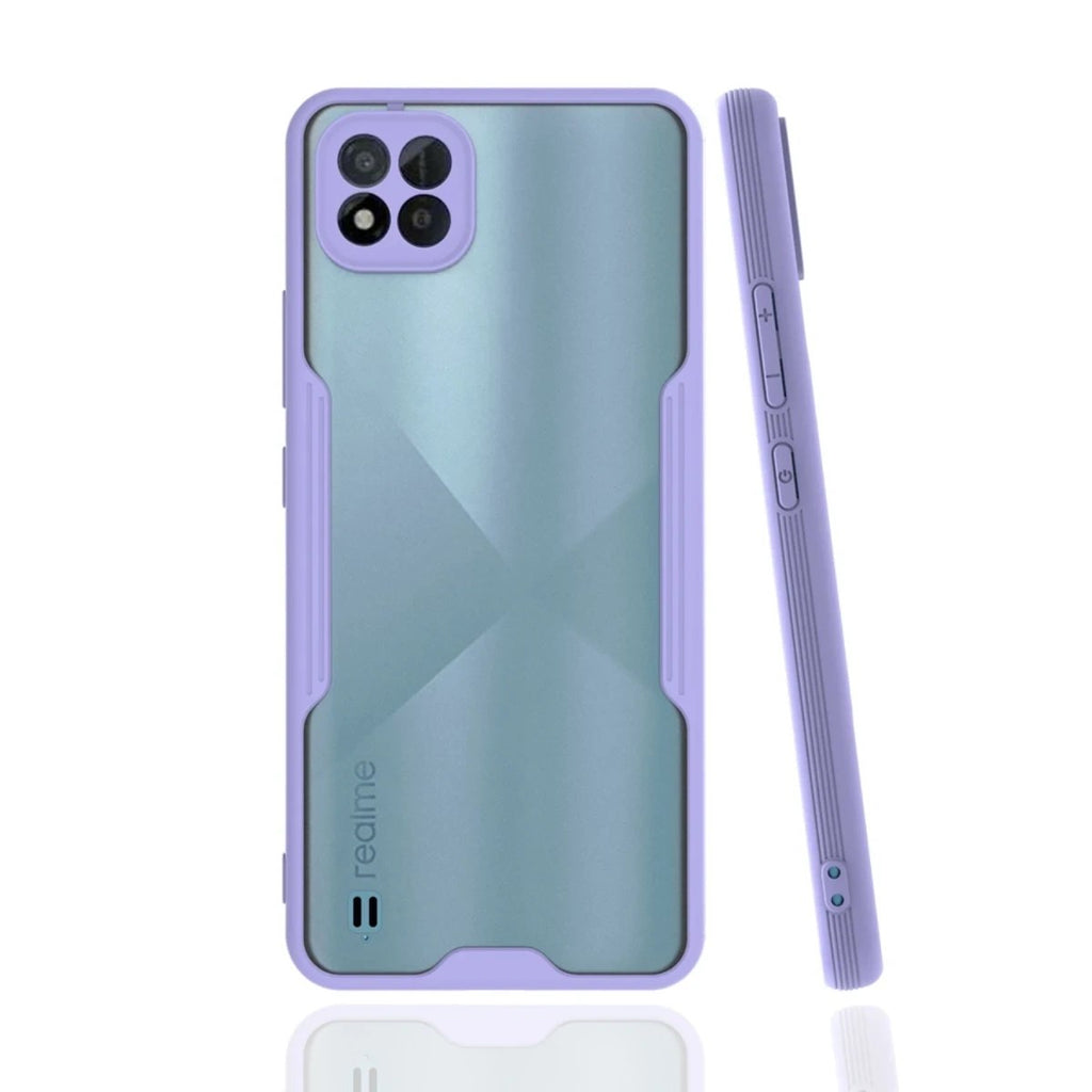 Mey İthalat® Realme C11 2021 Kılıf Platin Silikon - Lila