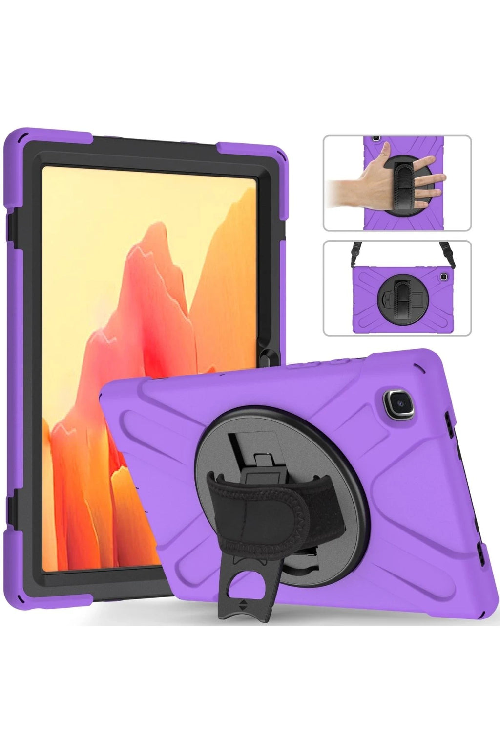 Mey İthalat® Samsung Galaxy T220 Tab A7 Lite 8.7 Kılıf Amazing Tablet Kapak - Mor