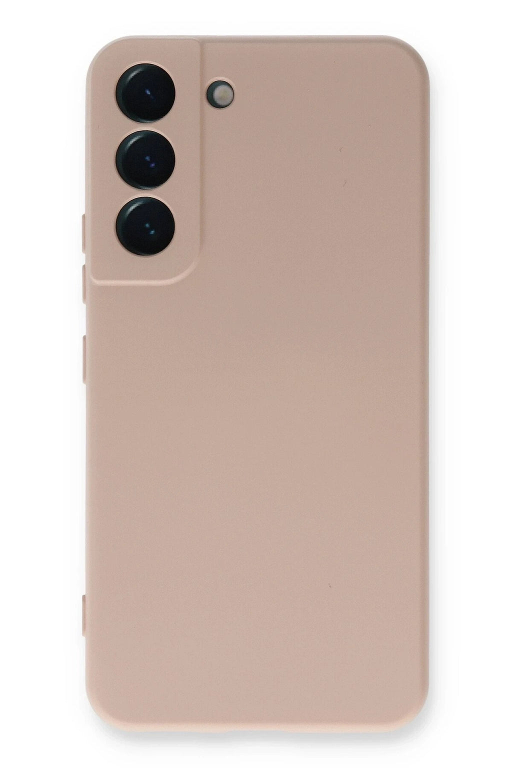 Mey İthalat® Samsung Galaxy S22 Plus Kılıf Nano içi Kadife Silikon - Pudra