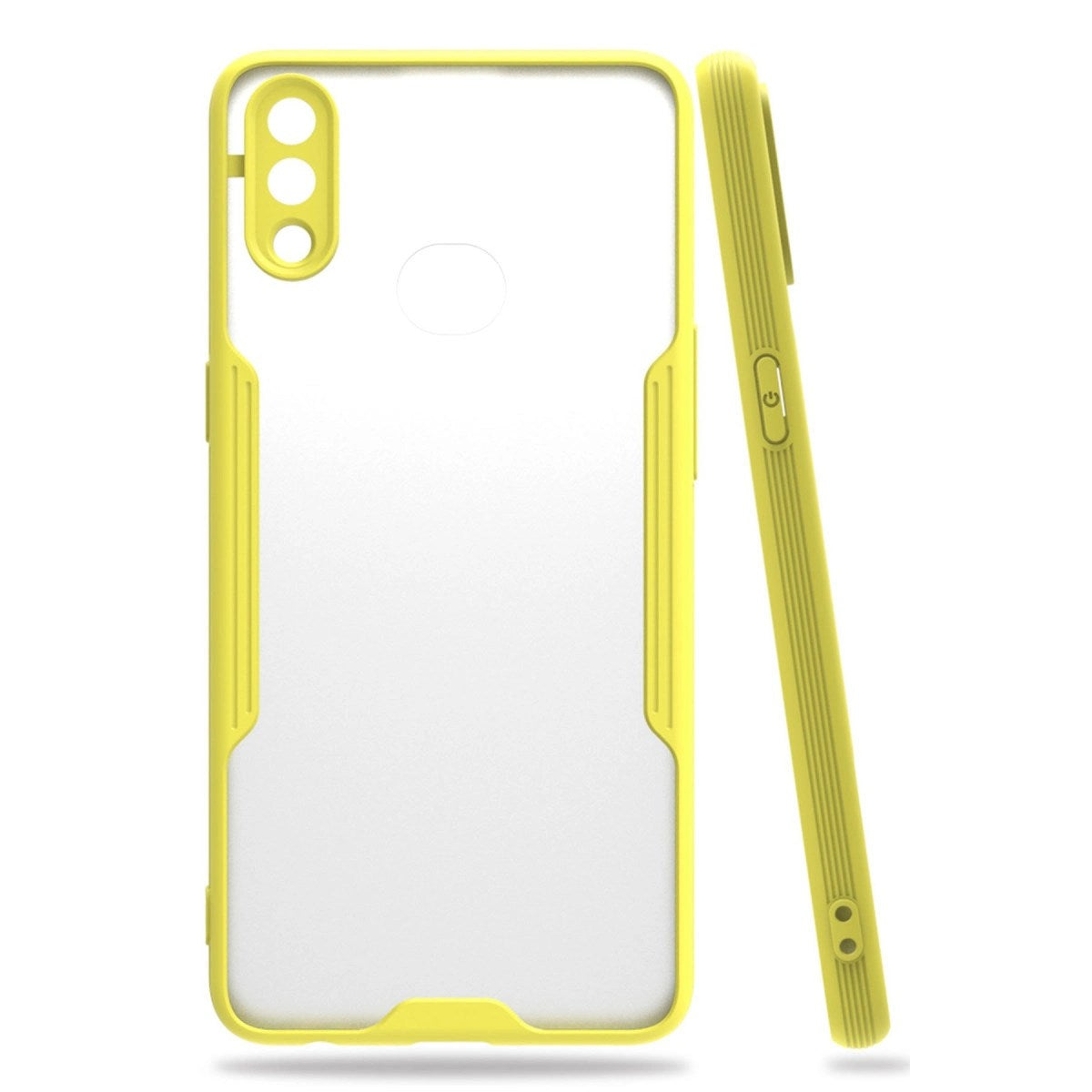 Mey İthalat® Samsung Galaxy A10S Kılıf Platin Silikon - Sarı