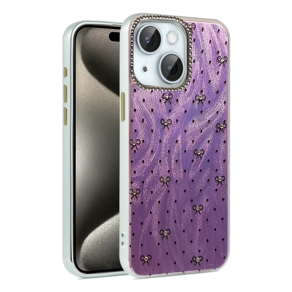Mey İthalat® iPhone 15 Plus Kılıf Blade Aynalı Desenli Kapak - Desen 2